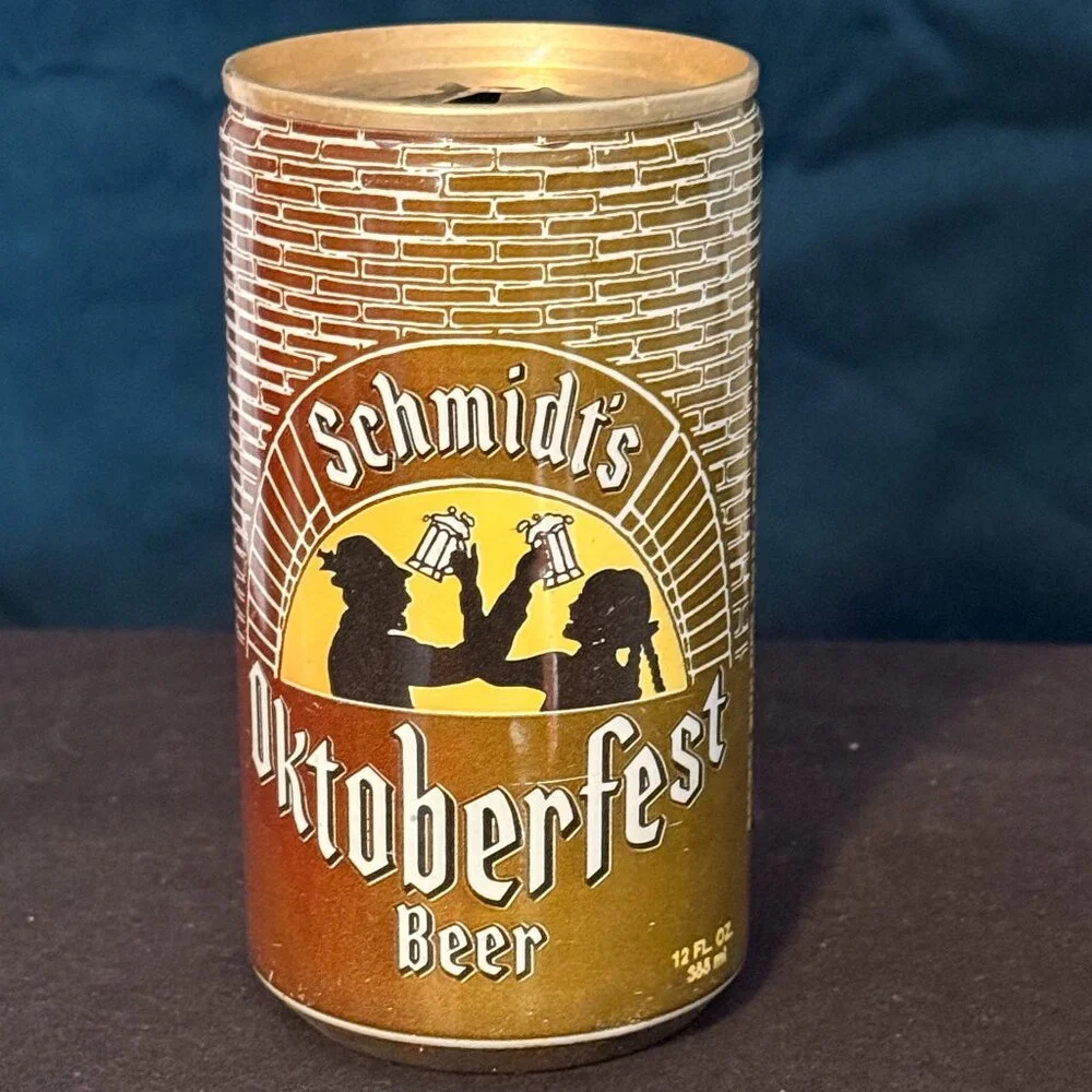 Schmidt's Oktoberfest vintage beer can